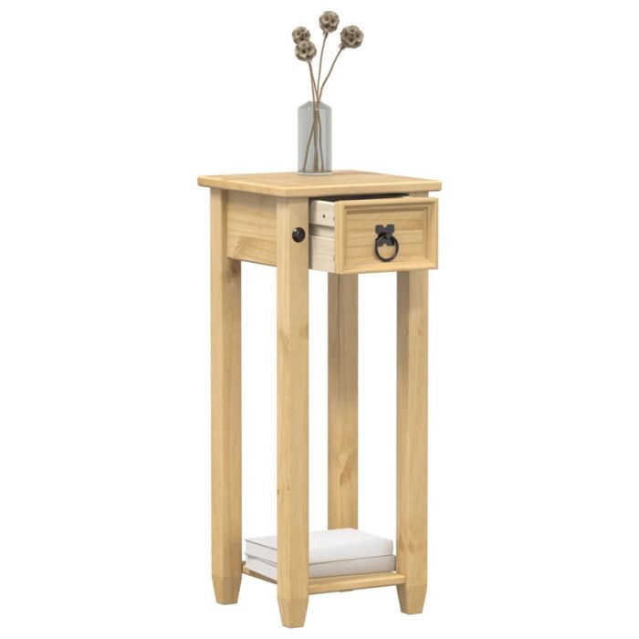 Support pour plantes Corona 30x30x73 cm bois de pin massif