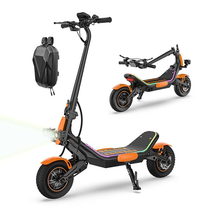 TUNO NT7Pro Trottinette Electrique Avec APP - 1200W*2 - 70km/h - Autonomie 65-75km - 60V20.8Ah - Pneus 12 Pouces