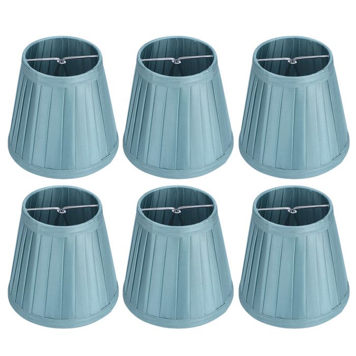 6pcs abat-jour tissu vert : accessoire décoration lampes murales/lustres simple & vibrant ambiance nature