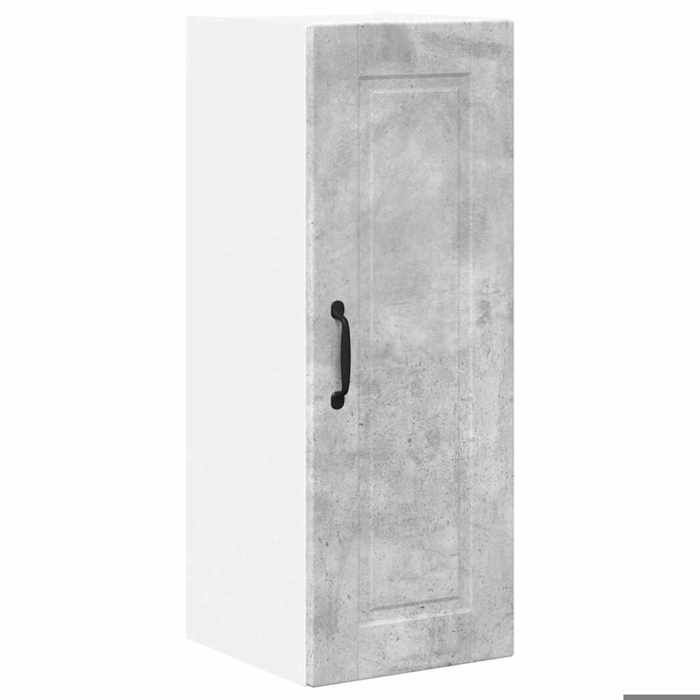 BEL-ACHAT* Meuble de stockage Moderne - Suspendu - Meuble mural de cuisine avec étagère Gris béton 30x31x80cm @Promo3990112