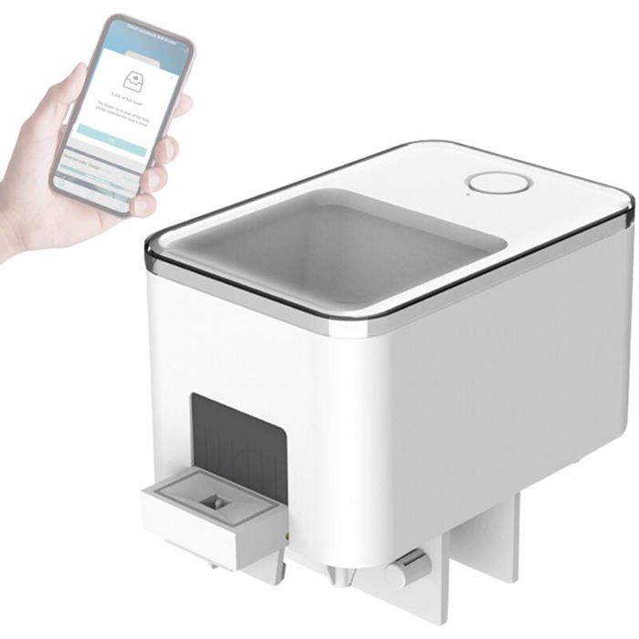 Meilleurs prix pour Distributeur aquarium 100 ml WiFi antiblocage minuterie précise poissons Label
