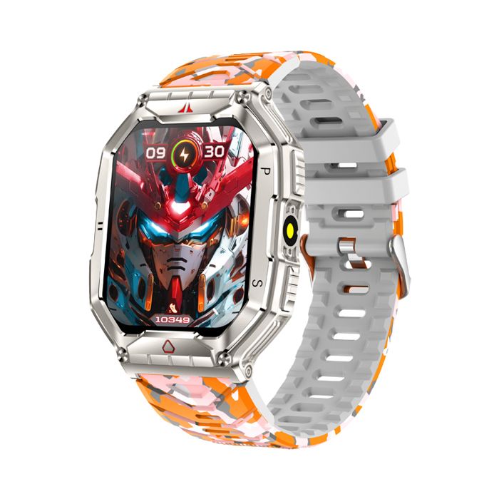 Montre intelligente sport - RNCYN - KR82 - 2.01 pouces AMOLED - Appel BT - Tracker dactivité - 650mAh