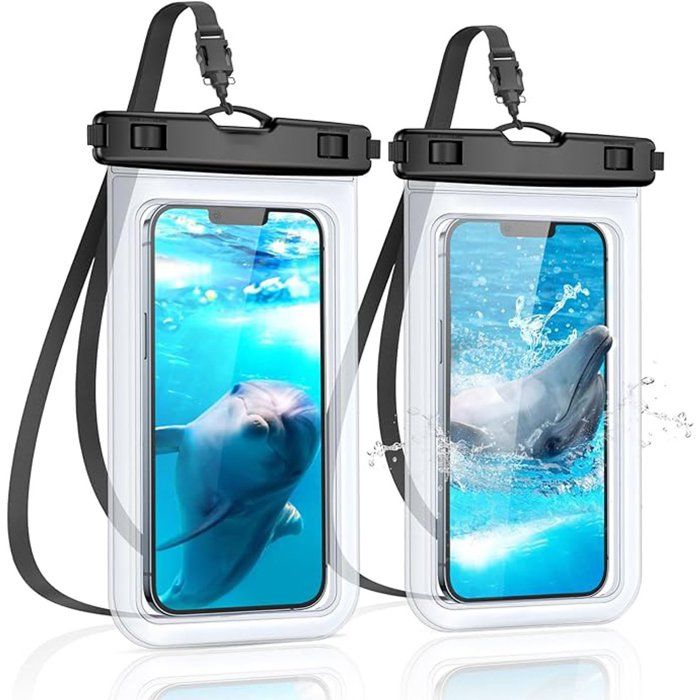 Étuis étanches pour téléphone - Lot de 2 - Sac étanche professionnel - Pochette étanche de qualité supérieure - Étui subaquatique