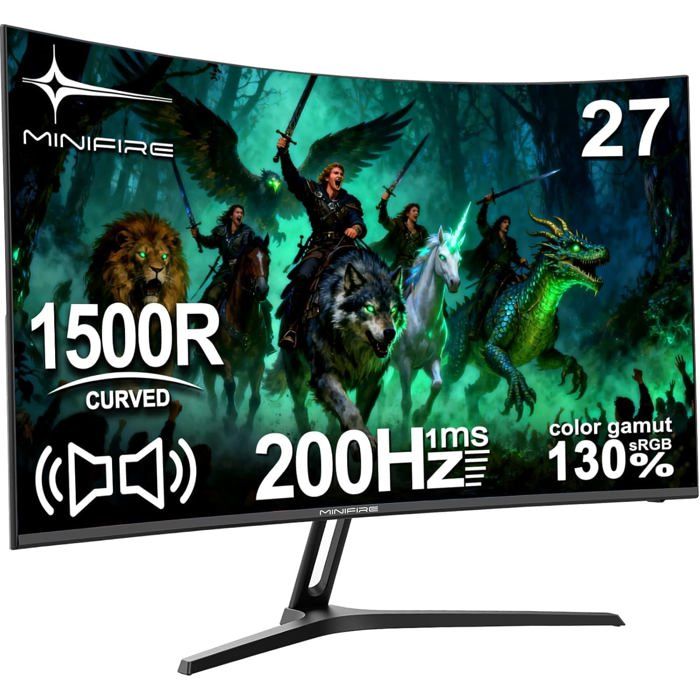 Écran PC Gamer Incurvé Minifire MFG27C1 27 pouces 200Hz 1ms