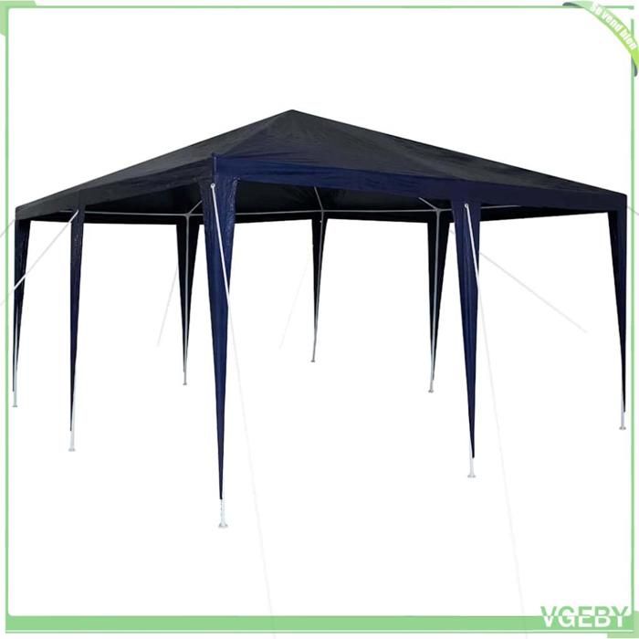 Tente de fête - FAFEICY - 42003422 - Bleu - 400 x 400 x 266 cm - Polyéthylène & acier
