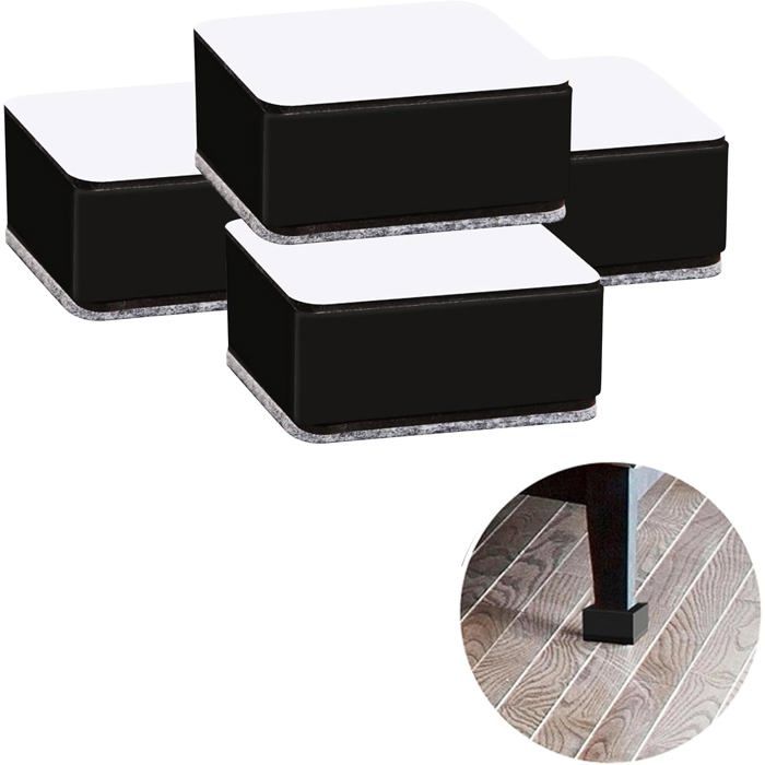 Rehausseur MeubleRehausseur Pied de Table Crics à Meubles Autocollants Crics à Canapés Crics à Meubles 3cm pour C PIED DE MEUBLE