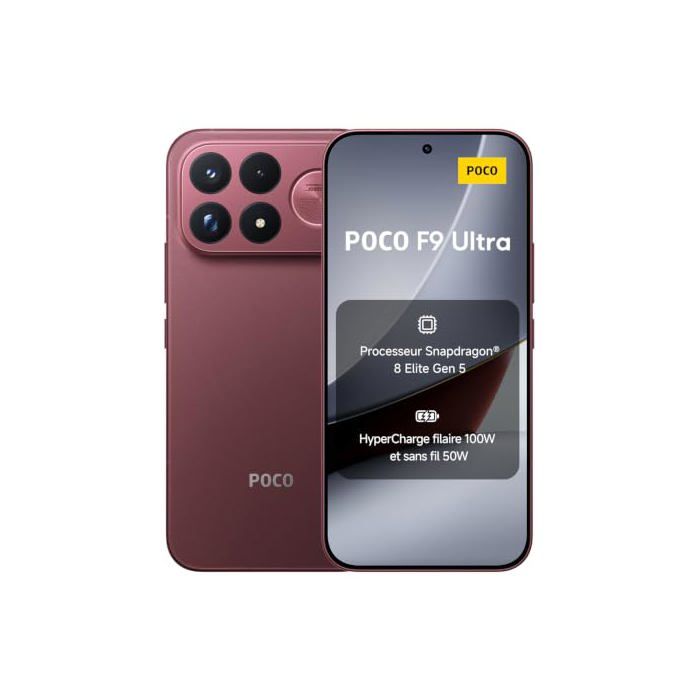 POCO F9 Ultra Smartphone 12+ Batterie 8050 mAh Charge Snapdragon 8 Elite Barre AMOLED USB Type C - vue 3