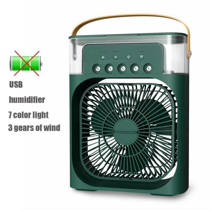 Elixir - Ventilateur à tête pivotante mini ventilateur de bureau portable  rétractable petit ventilateur portable.vert - Ventilateurs - Rue du Commerce