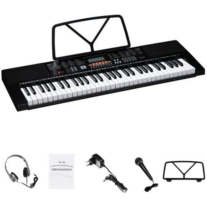 Piano Jouet Enfant 49 Touches Rose Avec Micro - Clavier Électronique Musical - Cadeau Pour Filles Et Garçons 3-7 Ans