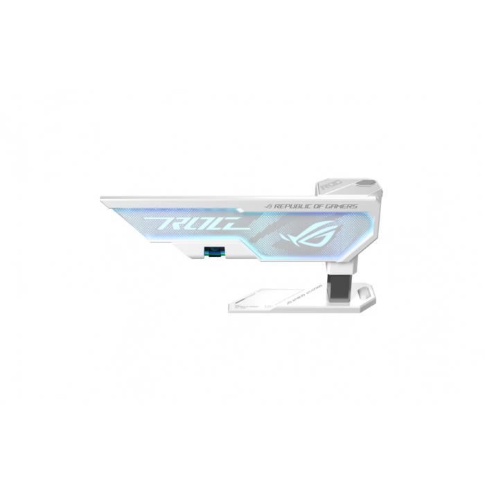 Support Carte Graphique - ASUS - XH01 ROG HERCULX - Blanc - ARGB - Hauteur réglable 72-128 mm