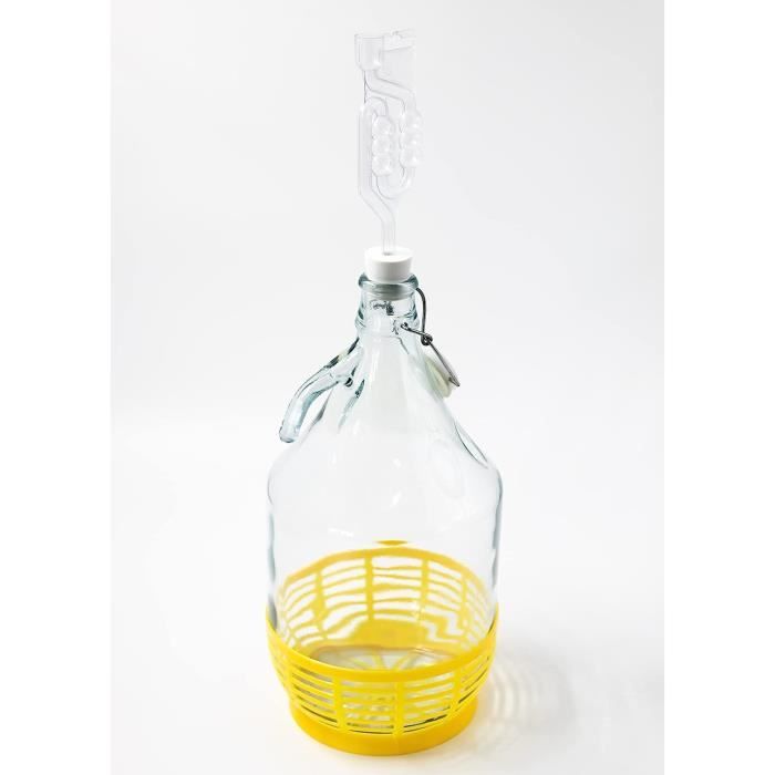 Syntic 2 Bouteilles De Lait En Verre Réutilisables 64 Oz Avec Poignée, Couvercle Et Bec Verseur Syntic C110935851