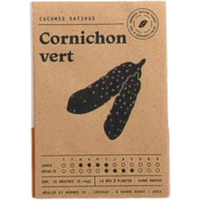Lot De 2 Sachets De 30 Graines De CornichonSemences D'Origine France