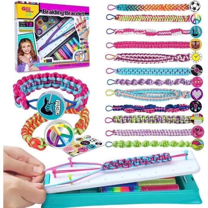 PH PandaHall Kit De Fabrication De Bracelets De Sport 60pcs Perles De Sport Avec 9 M Et 1mm Cordons En Coton Ciré Pour Bijoux Colliers Cadeaux De Fête Anniversaire
