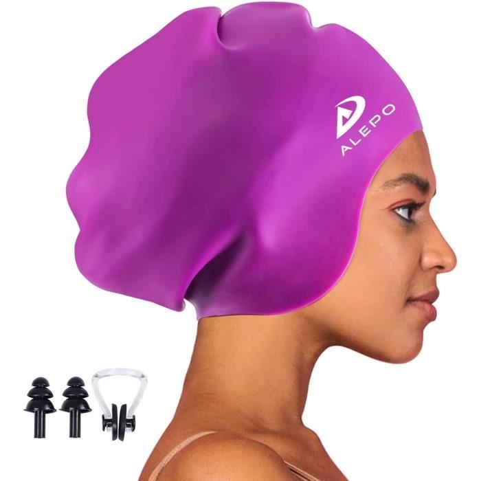 Bonnet De Bain Extra Large En Silicone Pour Femmes Et Hommes