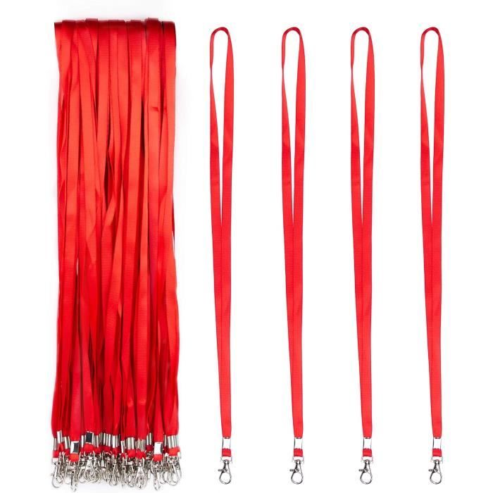Porte-bavoirs Dentaires En Silicone – Lot De 6 Avec Clips Métal, Cordon Coloré 47 Cm, Pour Clinique Ou Restaurant