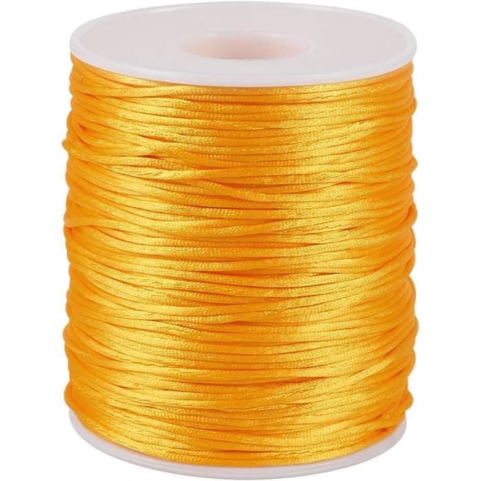 18 -Fil de cordon tressé en Nylon 50-0.8mm,nœud chinois,macramé
