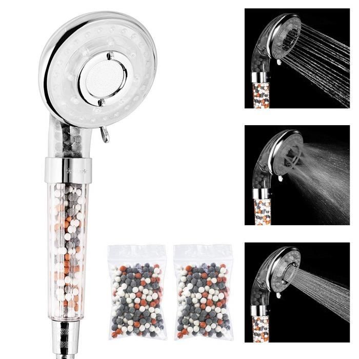 Pommeaux de Douchette tête Douche SPA a Filtration Economie d/'eau anti calcaire