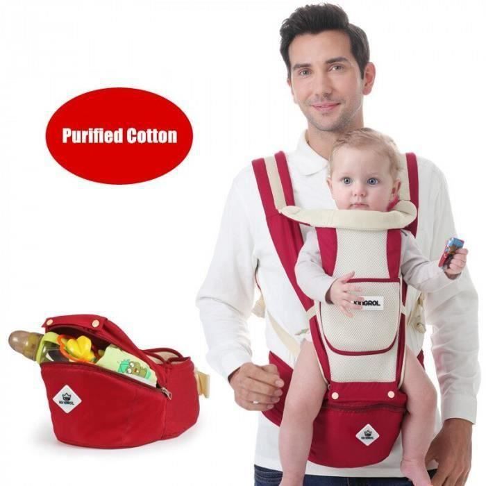 Version 05 Multifonction Exterieur Kangourou Porte Bebe Avec Taille Tabouret Sac De Rangement Infantile Hipseat Reglable kg Cdiscount Puericulture Eveil Bebe