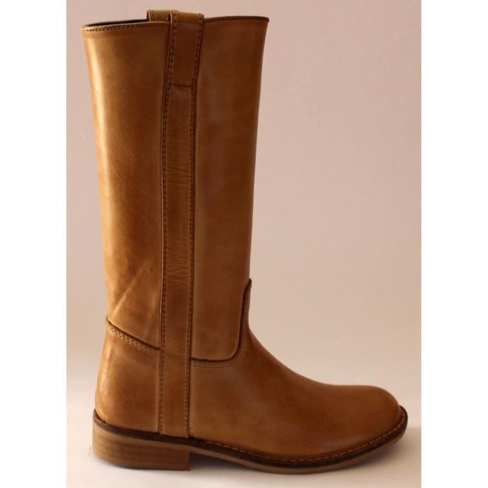 BOTTES FILLE CAVALIERES CUIR BEIGE HIP T 29 NEUVEST 27 NEUVES Beige NOIR -  Cdiscount