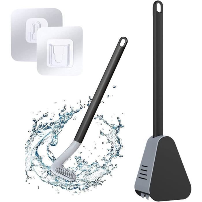 Ratolo Brosse WC Électrique Rotative - Silicone Doux Rechargeable, Support Ventilé Mural Sans Perçage, Nettoyage Puissant 300 Tours/min