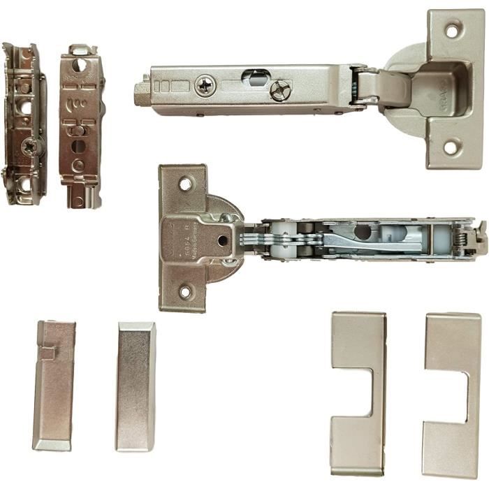 Lot De 2 Charnières Rectangulaires Simple Feuille Pour Porte à Visser - Mr Bricolage Relais