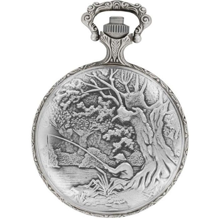 Jouailla - Montre Acier Et Bracelet Cuir Noir Pour Femme