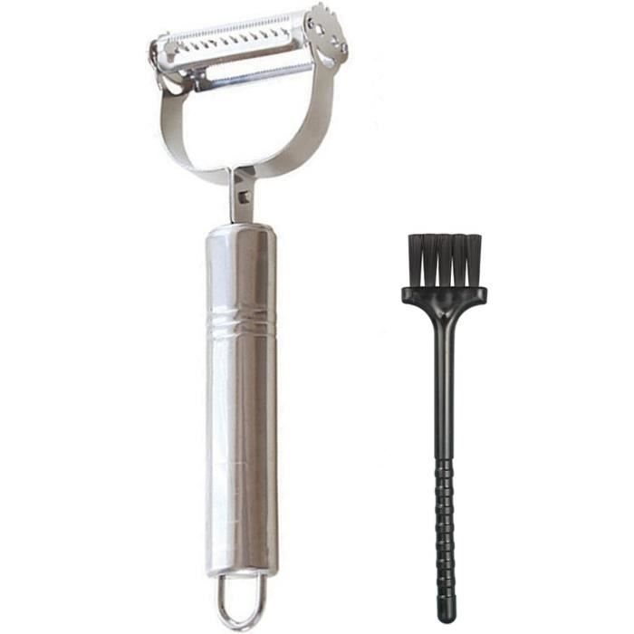 Éplucheur Légumes, 3 En 1 Éeplucheur Pomme De Terre Epluche Legume Avec Lame En Acier Inoxydable