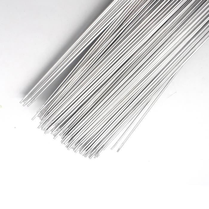 30PCS Soudure Aluminium Baguette D'apport en Aluminium Fil de Soudure à  Basse Température Arc Tige de Soudur pour Réparation Pas Besoin de Poudre  de Soudure 1,5mm x 330mm