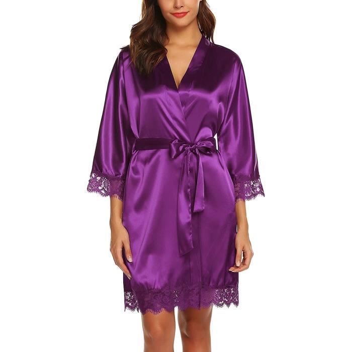 Peignoire soie femme outlet