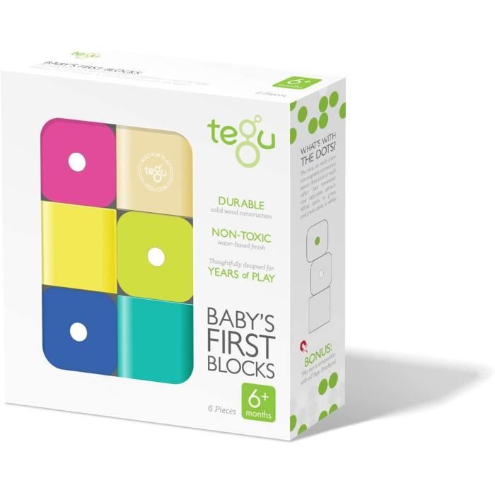 Tegu Lot de 6 Blocs de Construction magnetiques pour bebe - Cdiscount ...