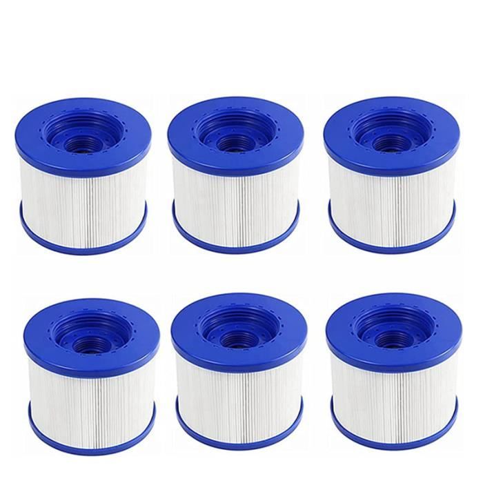 Filtre - Wave Spa - Cartouche Filtration Standard - Pack de 6 - Compatible avec plusieurs modèles
