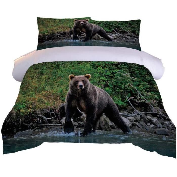 Housse De Coussin Ours Victorien – 45 Cm – Déhoussable Et Réversible