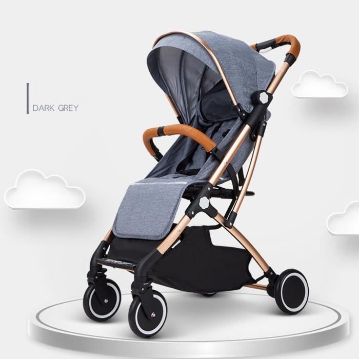 Poussette Bebe Pliant Enfants Chariot De Voyage Infantile Avec Roues Antichocs Gris Cdiscount Puericulture Eveil Bebe