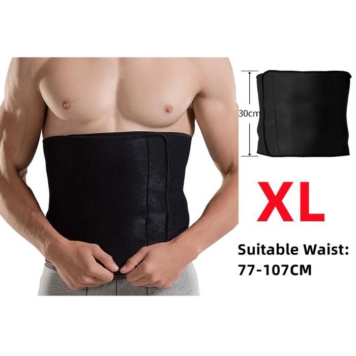 Ceinture de Sudation Serre Ceinture de Minceur Ajustable Réglable Homme  Noir - Cdiscount Sport