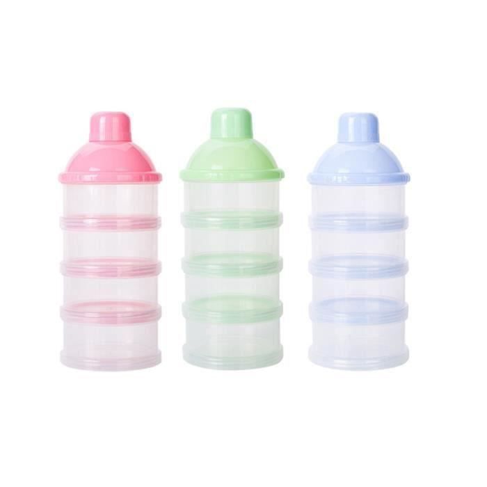 Boîte doseuse pour lait en poudre Yummix Gris, boite doseuse lait poudre beaba