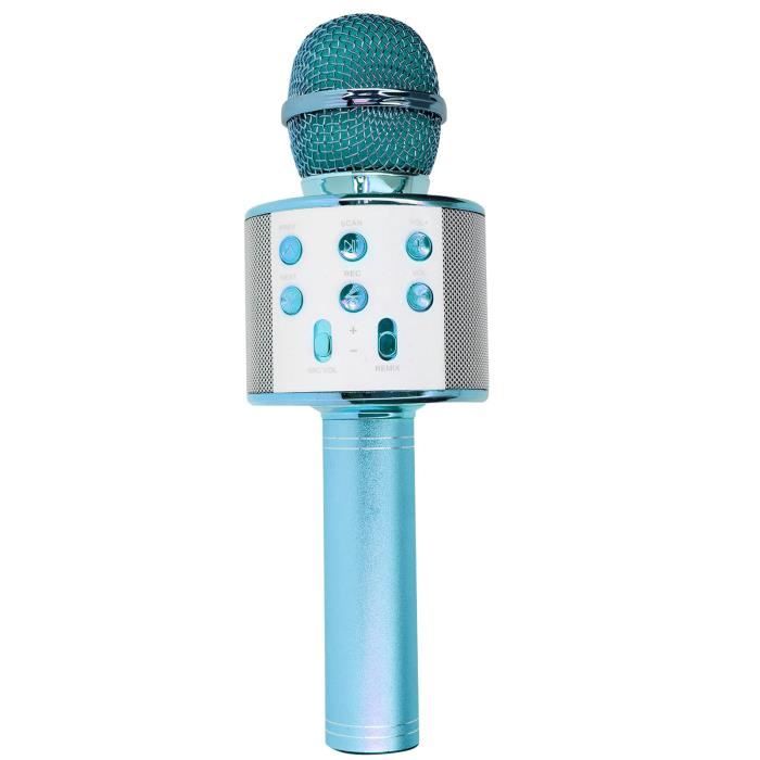 Micro Karaoké Bluetooth Coby 4-en-1 – Enregistreur, Haut-parleur, Doré (neuf)