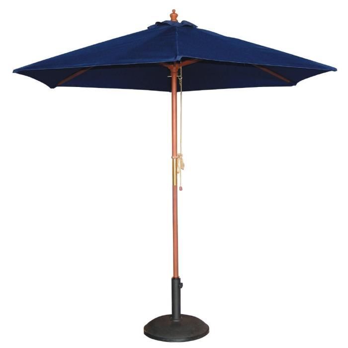 Parasol de terrasse professionnel Bolero - modèle rond - 3m - couleur bleu marine
