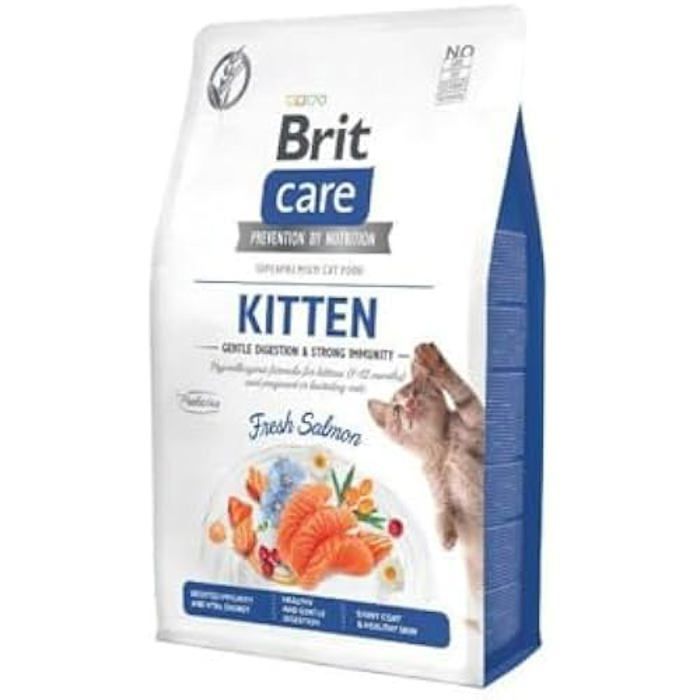 Comparer les prix de Nourriture pour Chat - BRIT CARE - Grain-Free Kitten - Saumon - 7 kg - Immunité