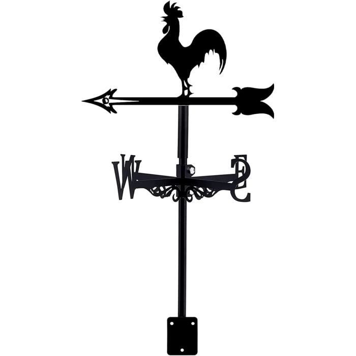Girouettes - Set 2 Coq Girouette Rétro Indicateur Direction Jardin Patio - Jardin