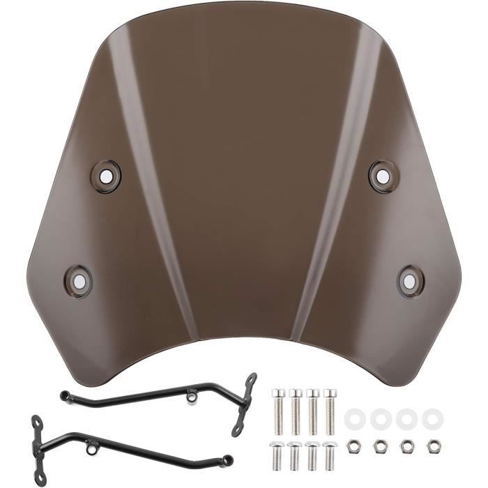 Pare-brise Réglable Pour Benelli Leoncino 125 (2019-2024) - Acrylique Transparent 280x120mm - Clipser