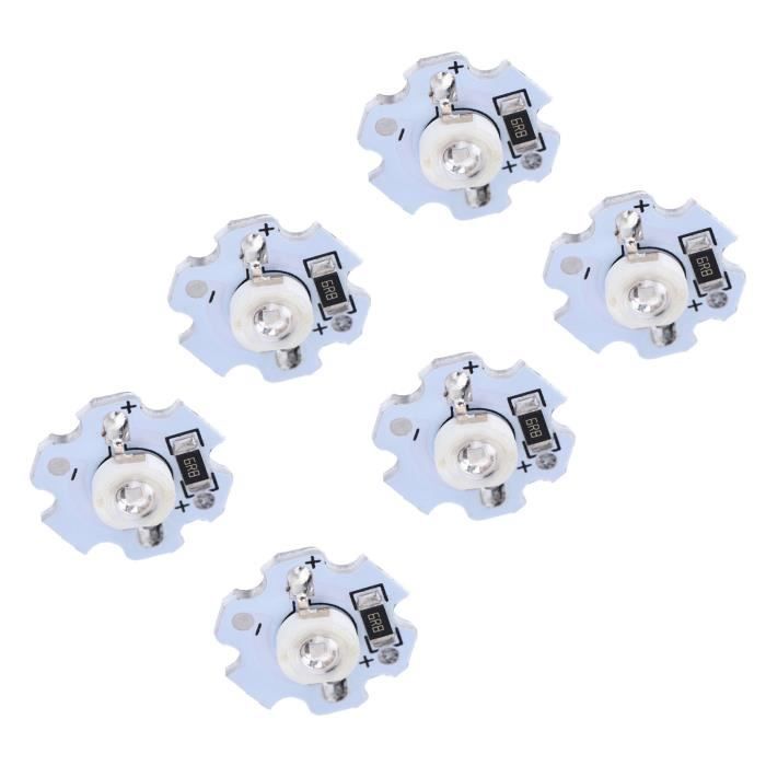25 Puces LED UV 3W - 395-400nm Haute Puissance Avec Base Aluminium Pour 25 Puces LED UV 3W - 395-400nm Haute Puissance Avec Base Aluminium Pour