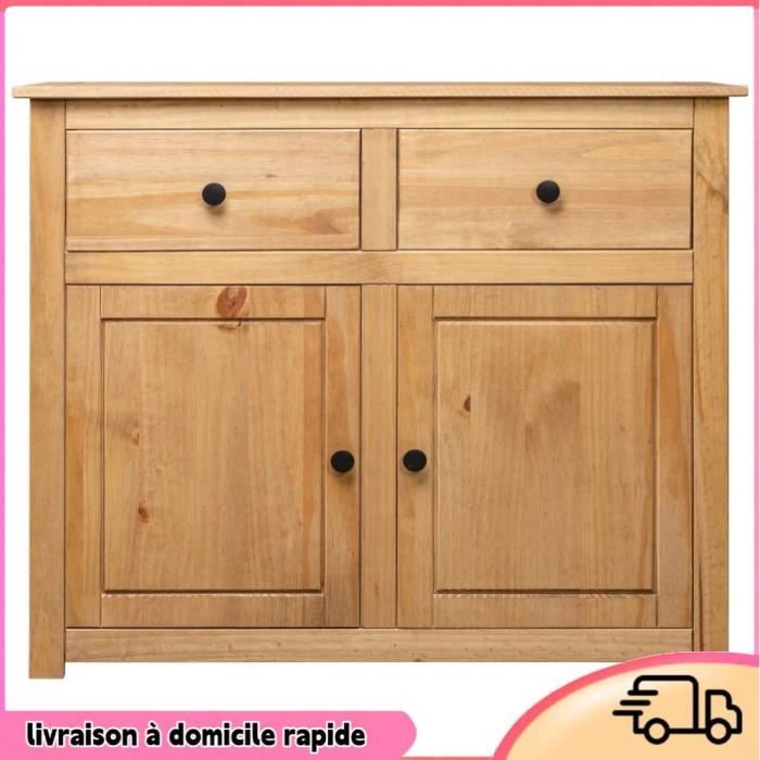 Cocosity Buffet 93x40x80 cm Pin solide Assortiment Panama - 7894202843588
