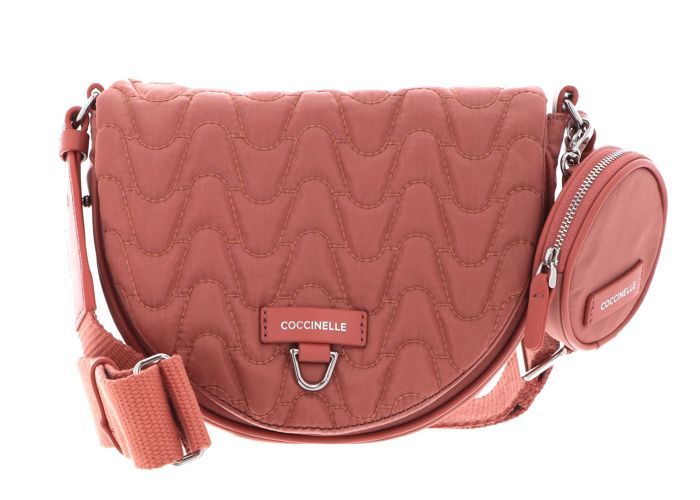 Sac Bandoulière COCCINELLE Best En Cuir - Powder Pink, Ajustable, Parfait Pour Sortir