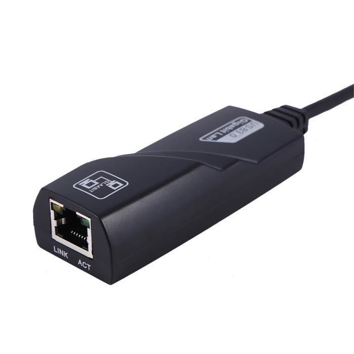 Adaptateur réseau Ethernet LAN RJ45 USB Adaptateur réseau USB 3.0 vers RJ45 Adaptateur réseau Gigabit Ethernet Filaire Lan