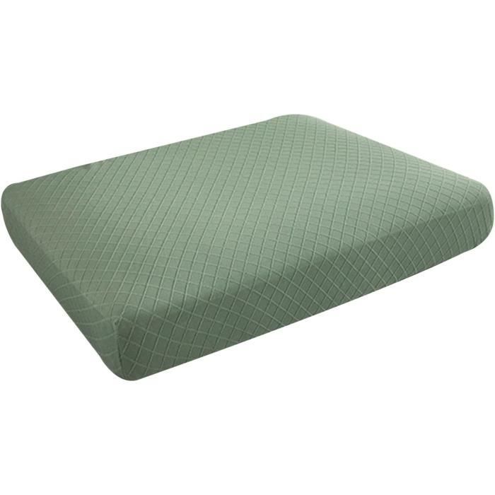 OHSIO Housse de Coussin de canapé Extensible, antidérapante, Lavable, Universelle, résistante et Facile d'entretien(Ivoire,1 Housse d'Assise Taille M