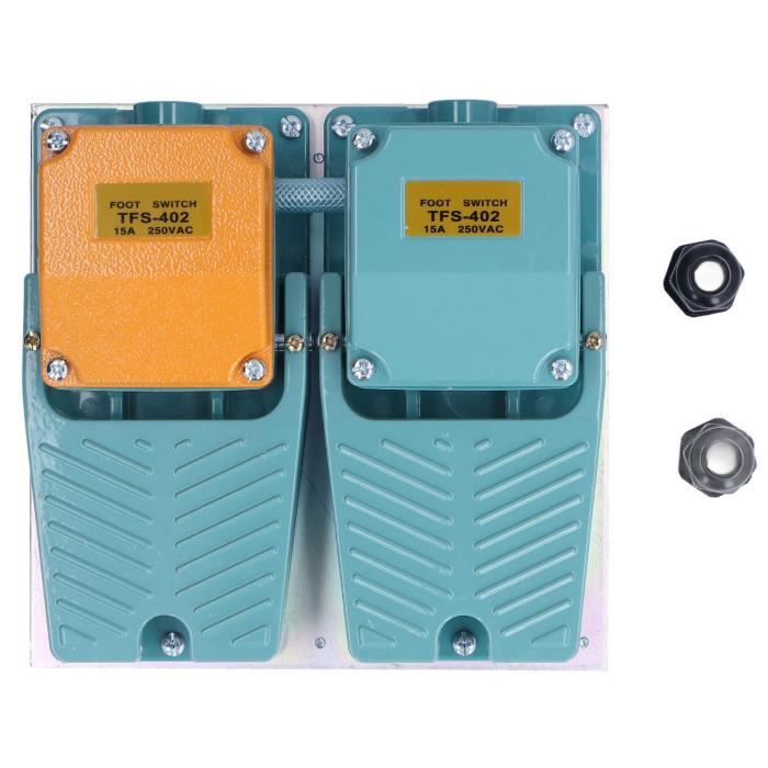 YobiLife Lot De 2 Interrupteurs Accélérateur à Réinitialisation Automatique – 10 A, 12 V, Pour Voiture Électrique Enfant 6-24 V – Normalement Ouvert
