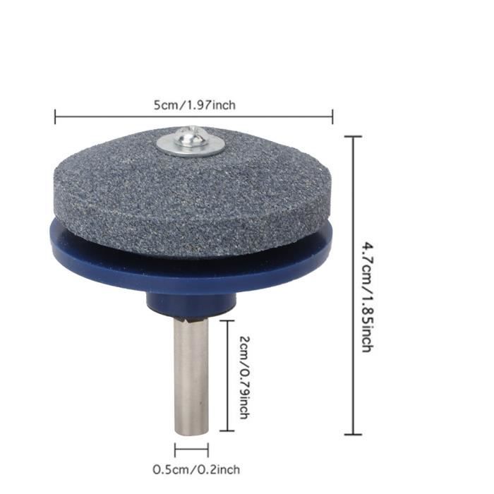 Kit 3 Affûteurs De Lame Pour Tondeuse à Gazon Universels - à Monter Sur Perceuse, Corindon