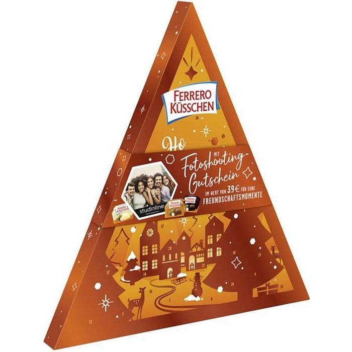 Ferrero Küsschen Baisers Noël Calendrier de l'Avent 213g - Cdiscount Au