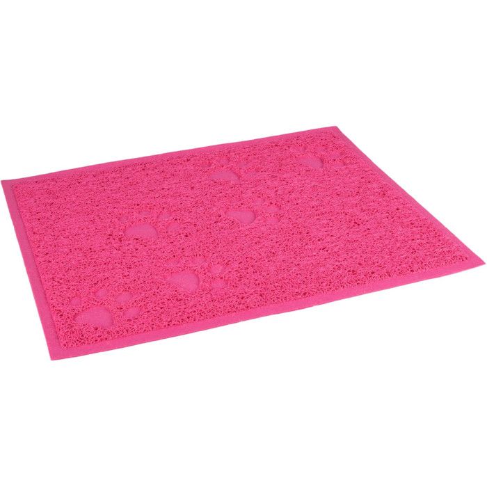 Tapis rose 30 x 40 cm pour bac à litière pour chat - FLAMINGO 10 Rose
