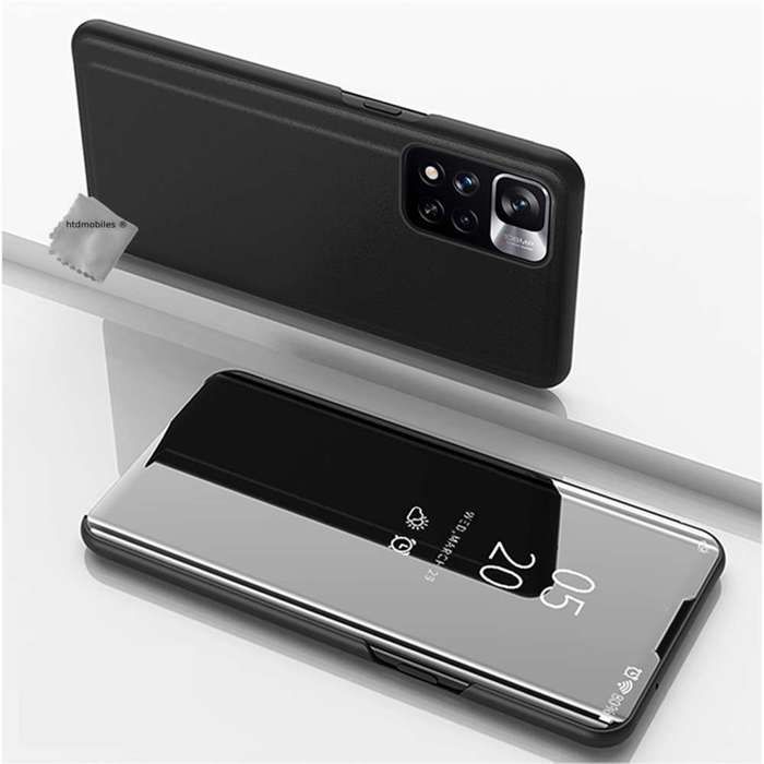Housse Xiaomi Redmi Note 9S, Cuir avec Protection d'écran Film et Support Mince Doux Luxe Miroir Housse Xiaomi Redmi Note 9S, Cuir avec Protection d'écran Film et Support Mince Doux Luxe Miroir